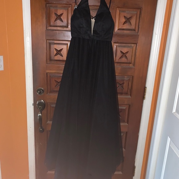 BLINGED-OUT two piece halter top dress - Picture 3 of 3